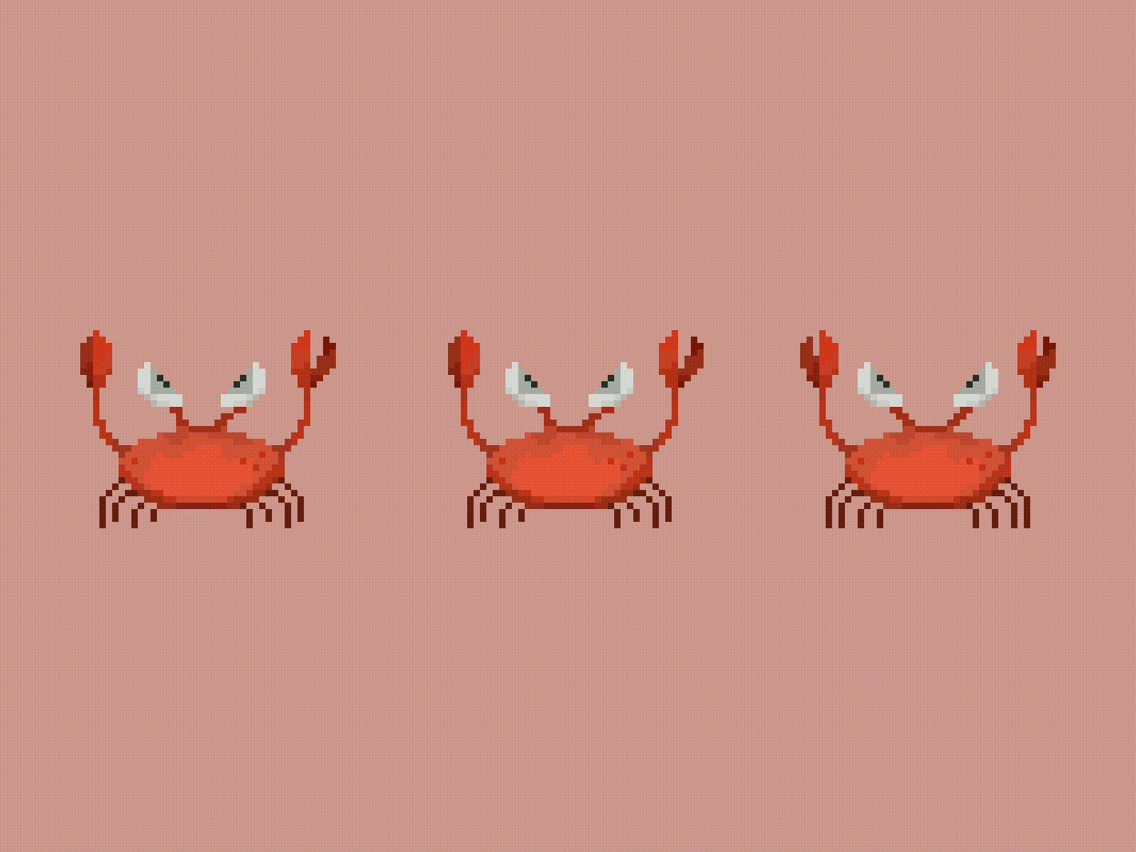 Crab (Pixel) aftereffects alien animated animation art artwork design illustration motion design vector