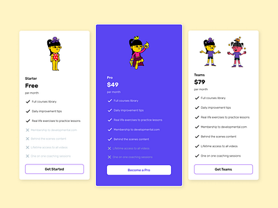 Pricing page