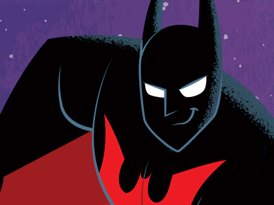 Batman Beyond batman beyond character design dc comics illustration little golden book terry mcginnis textured