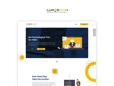 Simple Landing Page Web Design corporate figma landing page design memphis style ui ux ui design ux design web ui design website concept website design