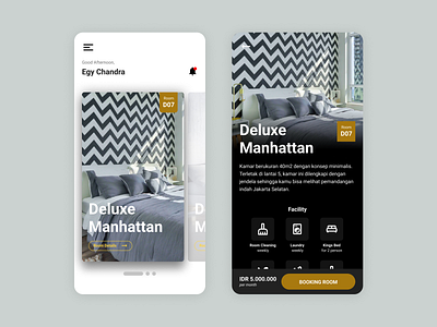 La Mansion - Boarding House App Concept application black and white boarding house clean designminimal figma house interface kosan kost modern project rent simple ui ui ux uiux ux