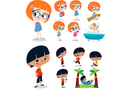 Characters cartoon