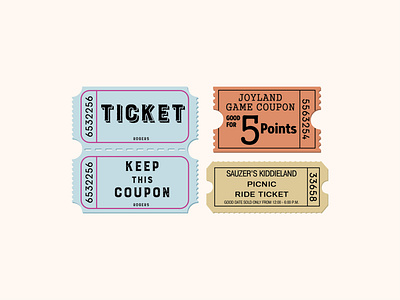 retro vintage tickets aesthetic art design flat illustration minimal retro tickets vector vector art vintage vintage design