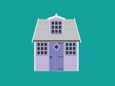 house art cottage country design flat house icon illustration minimal vector