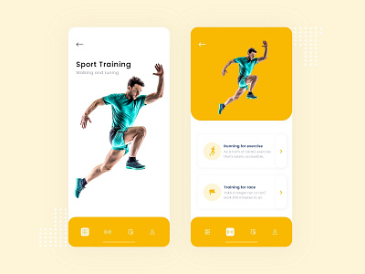Sport Training App UI