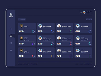 Desk Dashboard Design