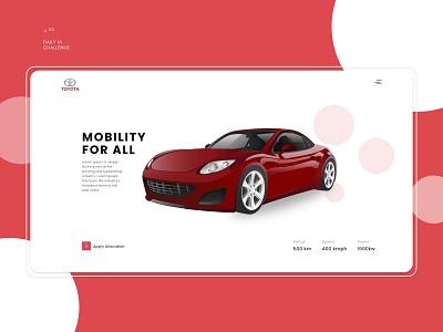 Website header design car website design design flat ui ux web website website header design