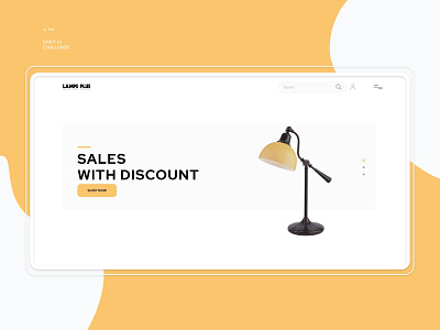 Lamp plus shop daily ui challange design minimal ui ui. ux ux web website website design website header design