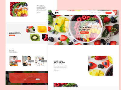Fruity daily ui challange design food website fresh fruity minimal ui. ux web web design webdesign website website design