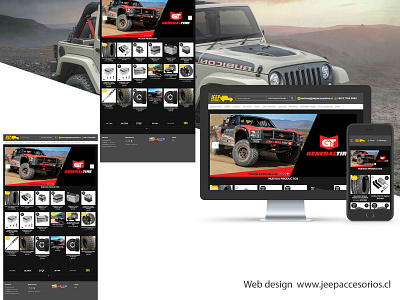 web design www.jeepaccesorios.cl uxui web design website