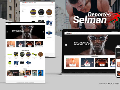 Deportes selman photoshop uxui web design