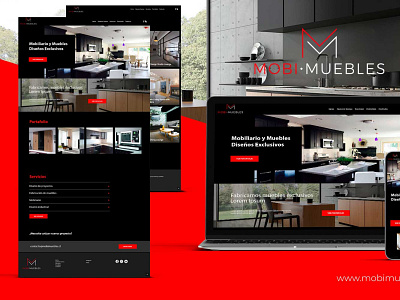 Mobi Muebles photoshop prototype ux design uxui web design