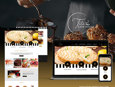 Titas Cake House design ui ui uiux ux design uxui web web design wordpress