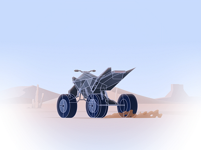 Main Quad drib 3d after effects animation desert fake gif hunan loop quadcopter shape tesla