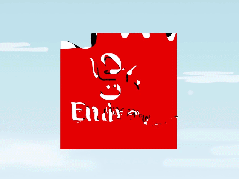 Fly Emirates and Dnata logo animations animation arabic cloud emirates fluid fly liquid logo logo reveal loop particles sky
