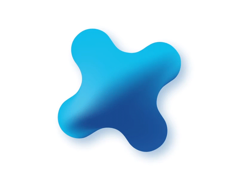 Morphing animation cloud dribbble gradient icon invite light morph simple style transition x