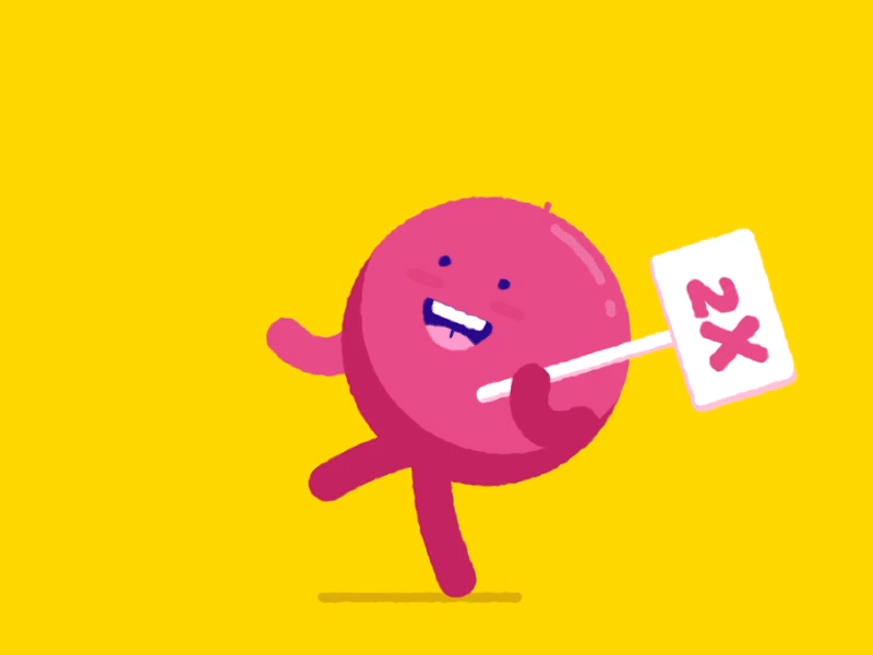 Dribbble Invite 5 ball character cycle dribbble fun gif invite jump loop run smile walk