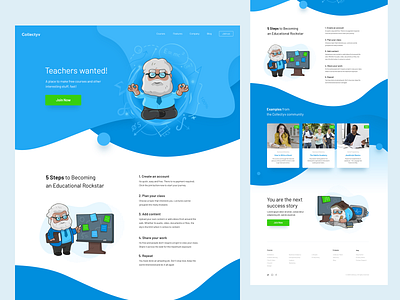 Landing page design