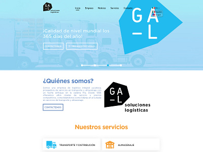 Grupo Gal - Homepage branding design ui ux web website