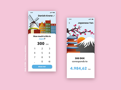 Daily UI 004 - Calculator adobe xd app dailyui dailyui 004 illustration ui userinterface