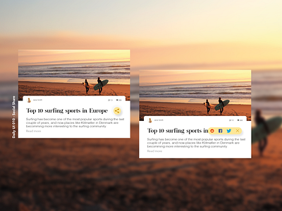 Daily UI 010 - Social share dailyui dailyui 010 design share socialmedia