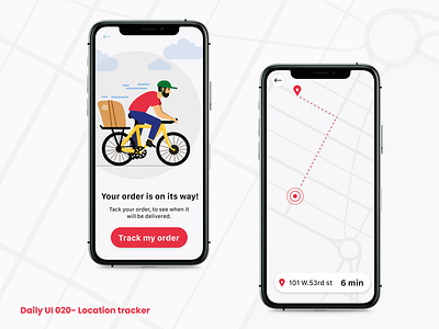 Daily UI 020 - Location tracker