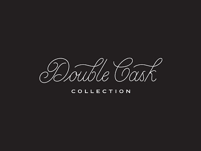 Double Cask Collection hand lettering script typography