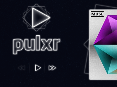 Pulxr In More Detail album buttons detail header logo music player pulxr web