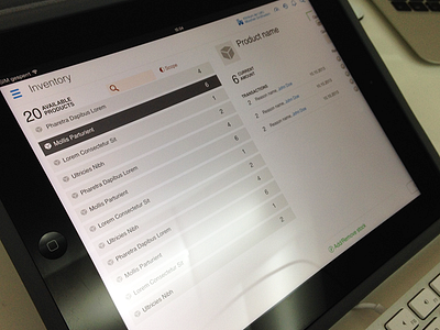Inventory app crm ipad management mobile