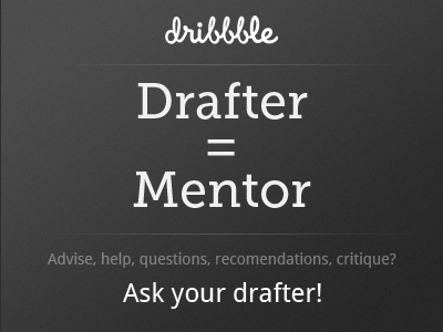 Dribbble Mentorships Initiative 