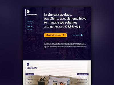 SchemeServe Home home purple website