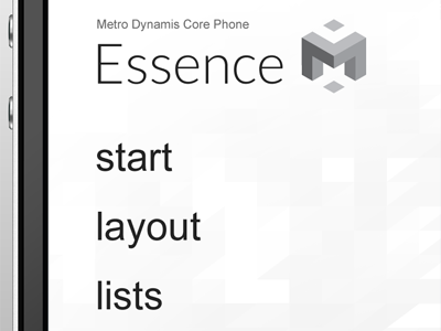 Metro Dynamis Core Phone coming css dynamis framework html html5 iphone metro mobile phone soon style user experience ux