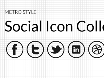 Metro Style Social Icon Collection