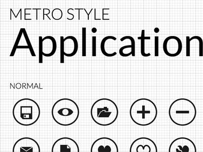 Metro Application Icons Collection