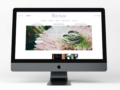 Jewellers Website Home Page brand identity design branding clean design ecommerce identity jewellery online jewellery shop jewellery store jewellery website shopify shopping web design webdesign website