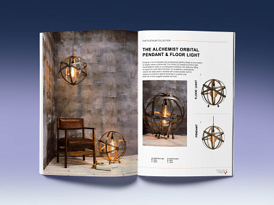 Product Brochure For Bespoke Lighting branding brochure design brochure layout brochures clean design designer identity indesign industrial interior design interior design layout design minimal editorial design pdf product brochure