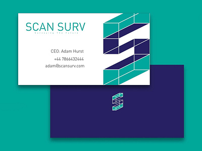 Logo Design For Scan Surv brand identity design branding business card design clean design flat icon identity illustration illustrator lettering logo minimal typography vector