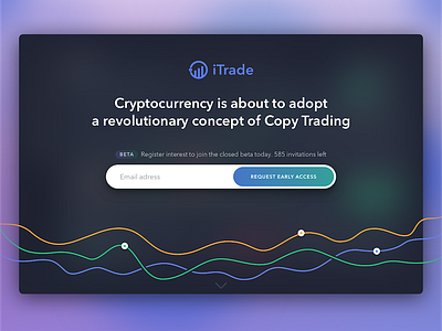 Landing page for trading platform crypto cryptocurrency landing lp trading web