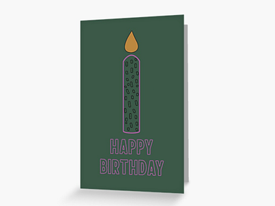 Happy Birthday greeting card design