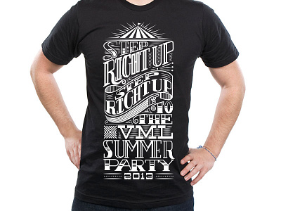 Summer Party T-shirt design illustration typography