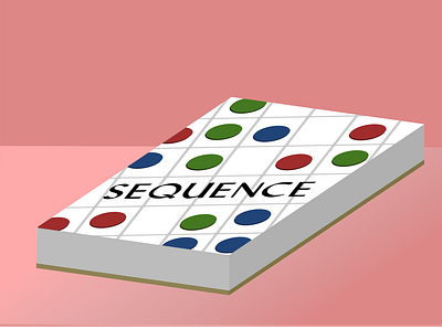 Sequence Game Box Cover Redesign board game design dribbleweeklywarmup game graphic sequence