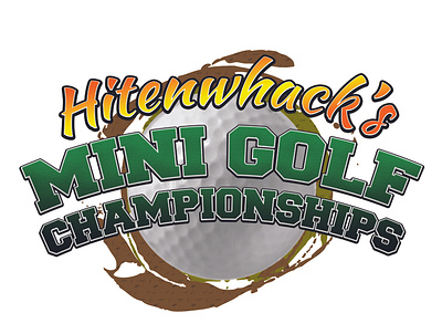 Hitenwhack's Mini Golf branding business golf graphic design joke logo sports