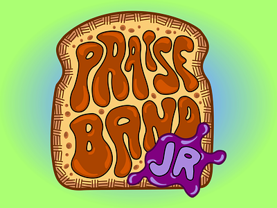 Praise Band Jr. band church design graphic logo pbj