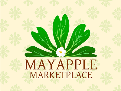 Mayapple Marketplace branding business design dribbleweeklywarmup graphic grocery logo market