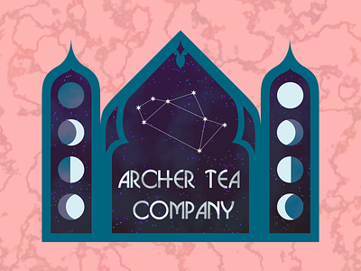 Archer Tea Company archer branding business centaur constellation design dribbleweeklywarmup graphic logo sagittarius stars tea zodiac