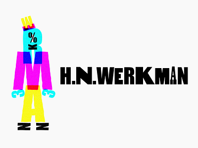 H.N. WerkMAN block dribbleweeklywarmup letterpress printing stamp typography werkman