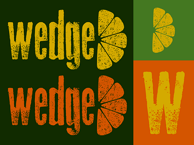 Lemon Wedge branding design dribbleweeklywarmup graphic lemon logo refresh typography wedge