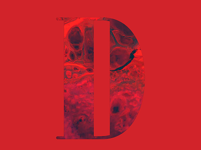 D - 36 Days of Type d graphic design lettering monochromatic red type typography