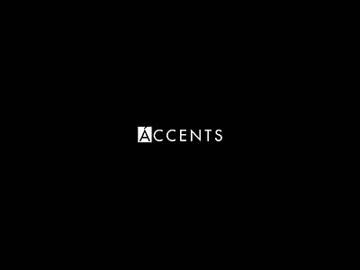 Accents Logo branding geometric identity illustrator logo logo design millennial retail typography vector