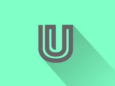 U Letter design identity logo logotype mark monogram symbol type